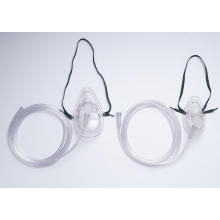 Simple PVC Oxygen Mask with Flexible Connector